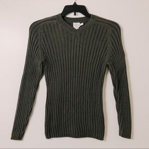 Dark green CK Jeans ribbed sweater
